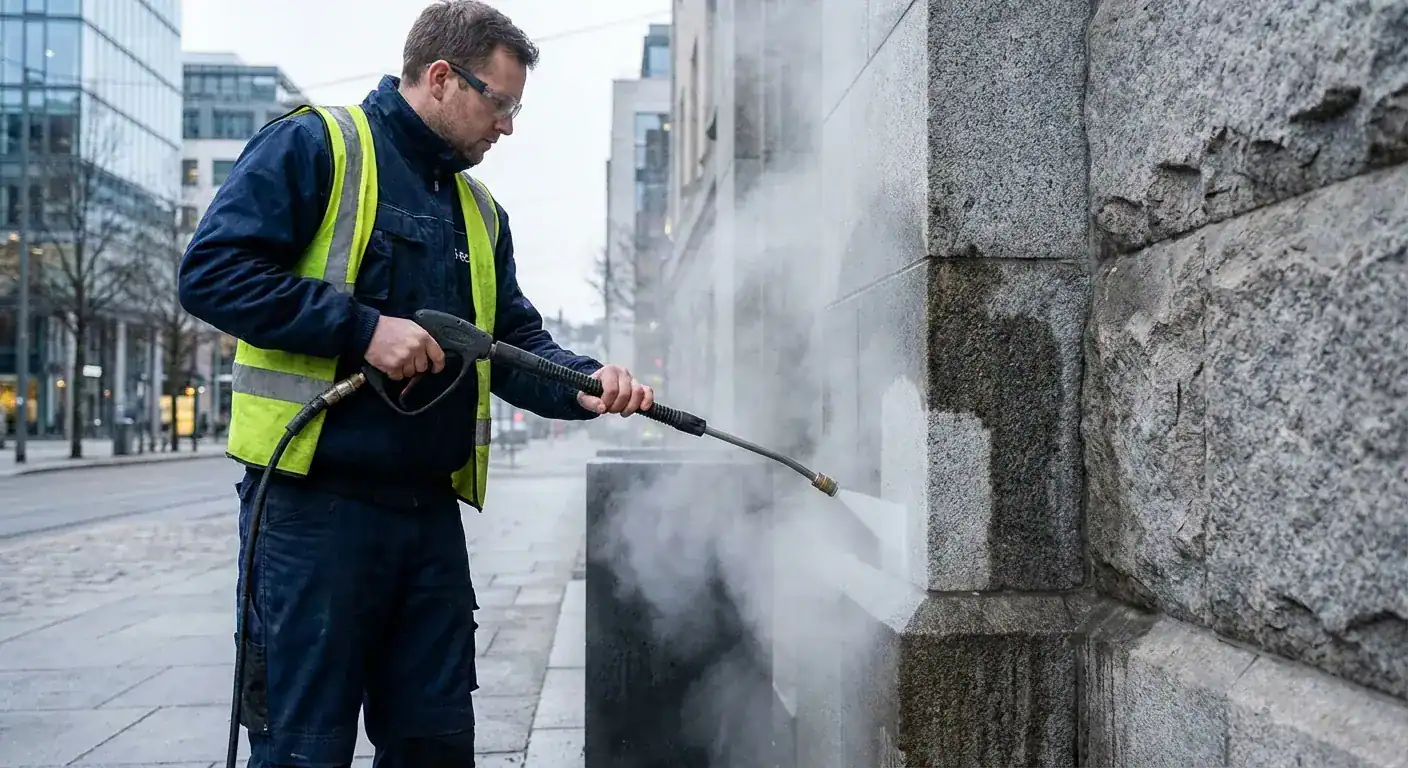 Fjerning av graffiti og beskyttelse mot hærverk på næringsbygg - Featured Image