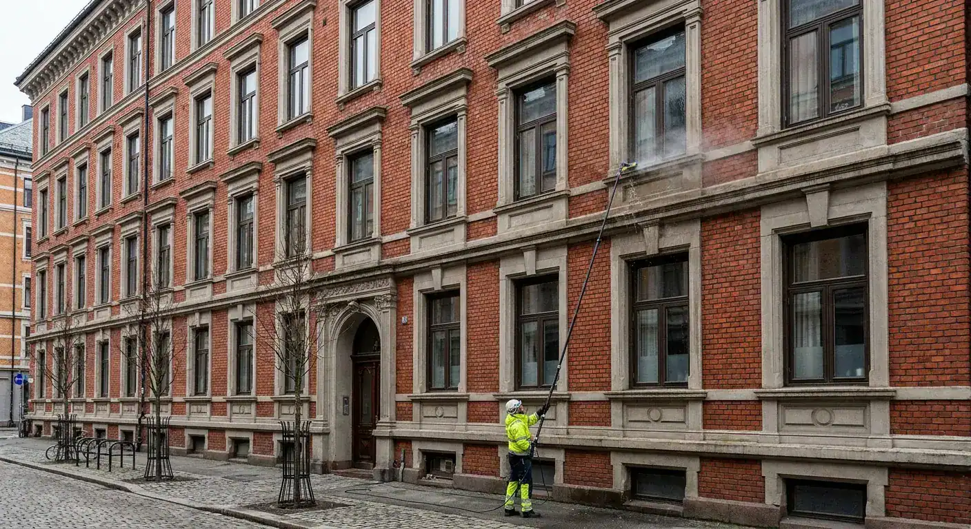 Vedlikehold av verneverdige bygg: Skånsom rengjøring av historiske fasader i Oslo - Featured Image